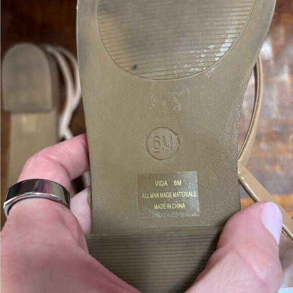 Cushionaire Tan Strappy Sandals - Picture 2 of 3